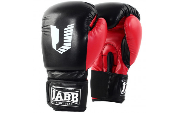 Боксерские перчатки Jabb JE-4056/Eu 56 черный/красный 8oz 600_380