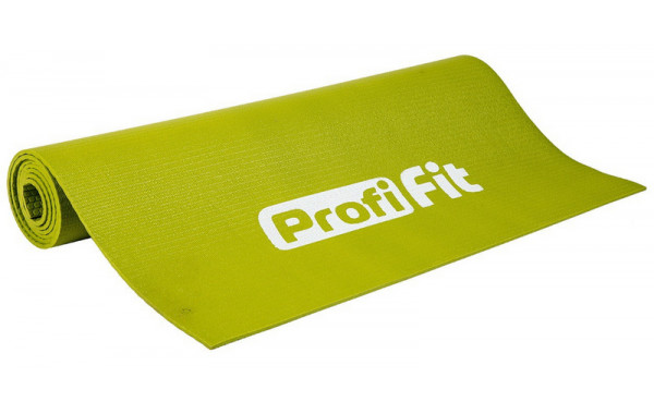 Коврик для йоги и фитнеса Profi-Fit 4 мм, проф плюс (светло-зеленый) 173x61x0,4 600_380