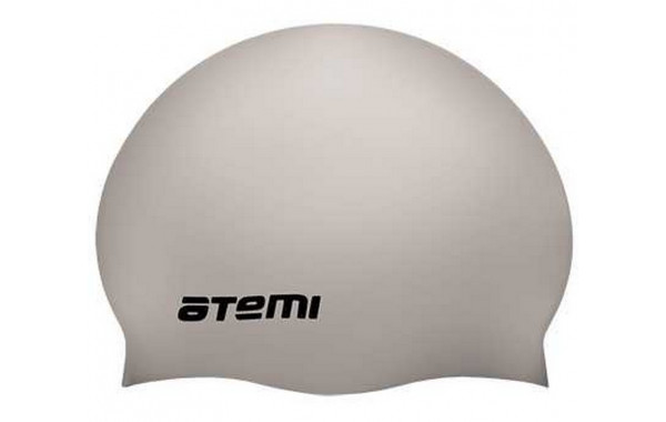 Шапочка для плавания Atemi SC109 силикон, серебряный 600_380