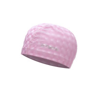 Шапочка для плавания Atemi тканевая с ПУ покрытием, 3D PU 130 розовый