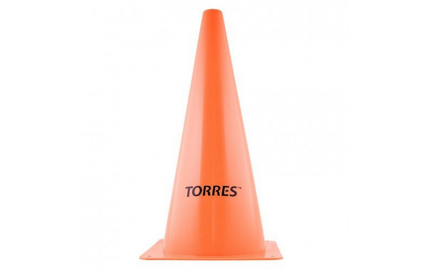 Конус тренировочный Torres TR1004, пластик, высота 38 см., оранжевый 600_380
