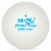 Мяч для настольного тенниса Double Fish 2** dV40+мм, плаcтик, упак.10 шт V40+2 белый 75_75