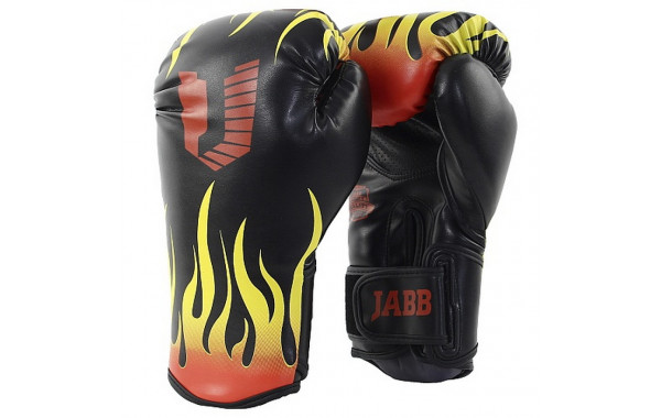 Боксерские перчатки Jabb JE-4077/Asia 77 Fire черный 12oz 600_380