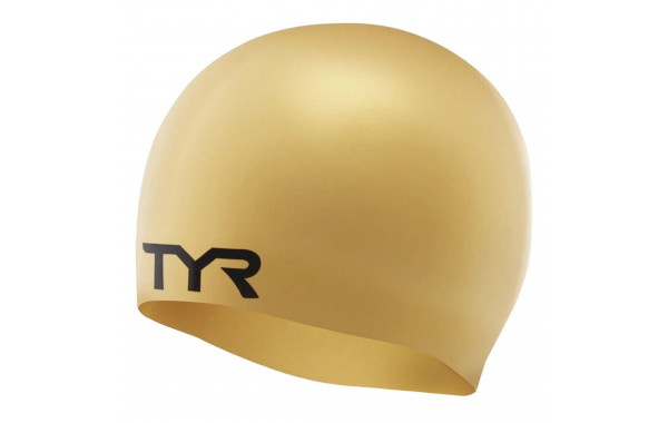 Шапочка для плавания TYR Wrinkle Free Silicone Cap LCS-710 золотистый 600_380