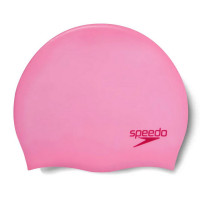 Шапочка для плавания детская Speedo Plain Moulded Silicone Cap Jr 8-7099015964 розовый