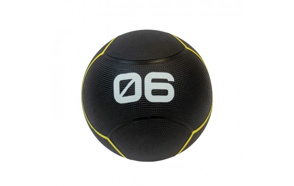 Мяч тренировочный 6 кг Original Fit.Tools FT-UBMB-6 черный 600_380