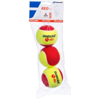 Мяч теннисный Babolat Red, 501036, 3 шт, желто-красный