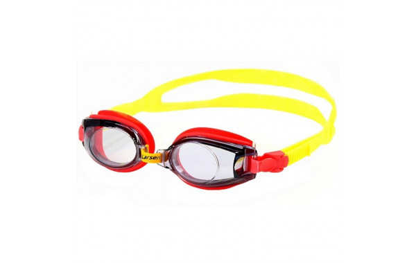 Очки для плавания детские Larsen DR5 черный/красный 600_380