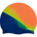 Шапочка для плавания Torres Flat, силикон SW-12202MG оранжевый мультиколор 75_75