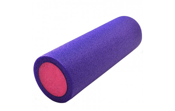 Ролик для йоги Sportex полнотелый 2-х цветный (фиолетовый/розовый) 45х15см PEF45-4 600_380