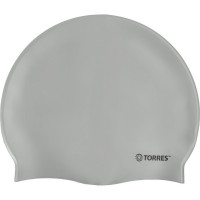 Шапочка для плавания Torres Flat, силикон SW-12201SV серебристый