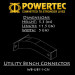 Опция для скамьи коннектор Powertec WB-UB11-CN 75_75