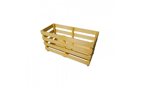 Контейнер (тележка) деревянный для спортинвентаря Ellada на колесах, 110х70х42,5см УТ0275 600_380