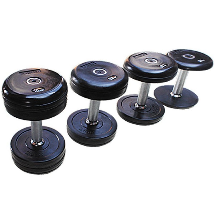 Профессиональный гантельный ряд Grome Fitness 52,5-60 кг (4 пары с шагом 2,5 кг) DB068 700_700