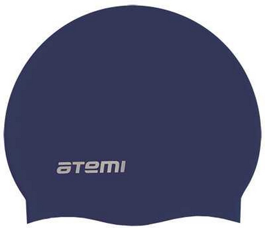 Шапочка для плавания Atemi SC110 силикон, темно-синий 930_800