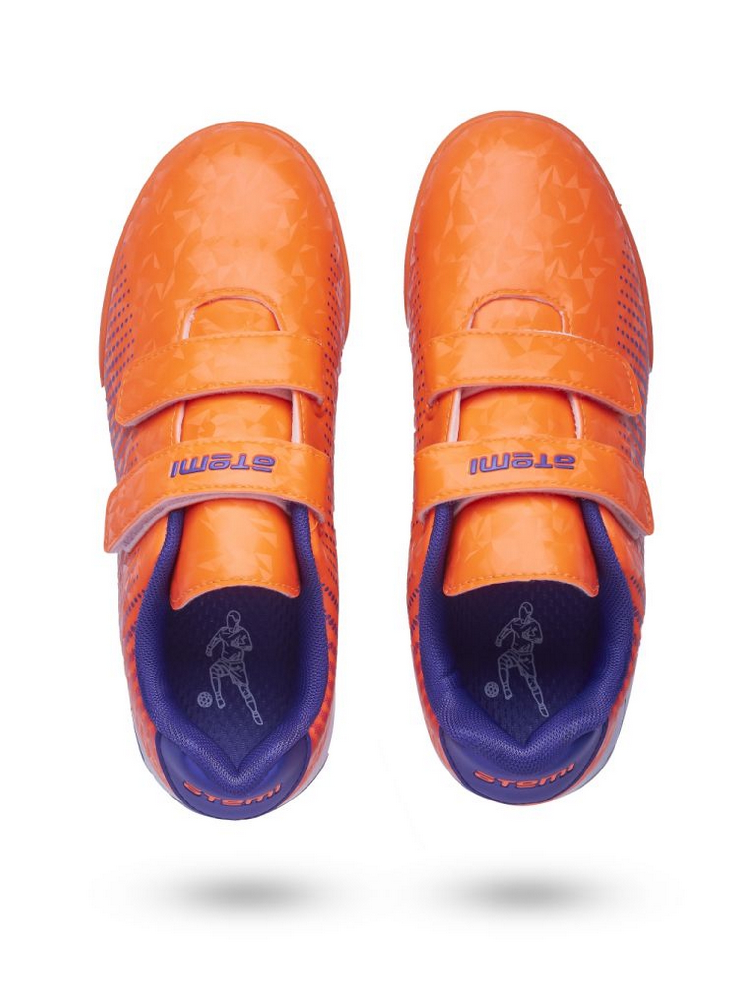 Бутсы футбольные Atemi TURF KIDS SBA-006  оранжевый\фиолетовый 1500_2000