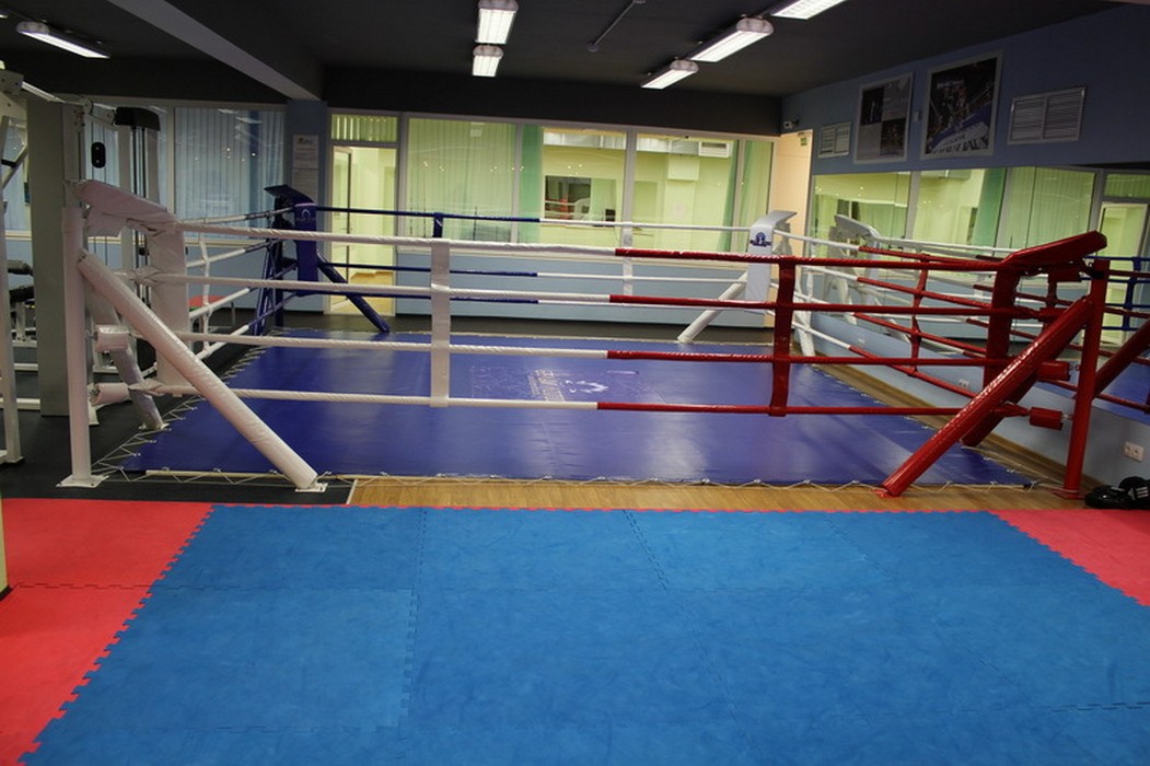 Ринг боксерский на упорах Atlet 6х6 м, боевая зона 5х5 м, монтажная площадка 6х6 м IMP-A430 1051_700