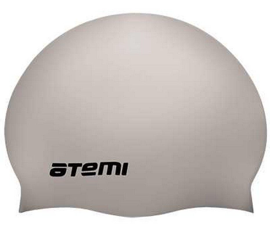 Шапочка для плавания Atemi SC109 силикон, серебряный 930_800
