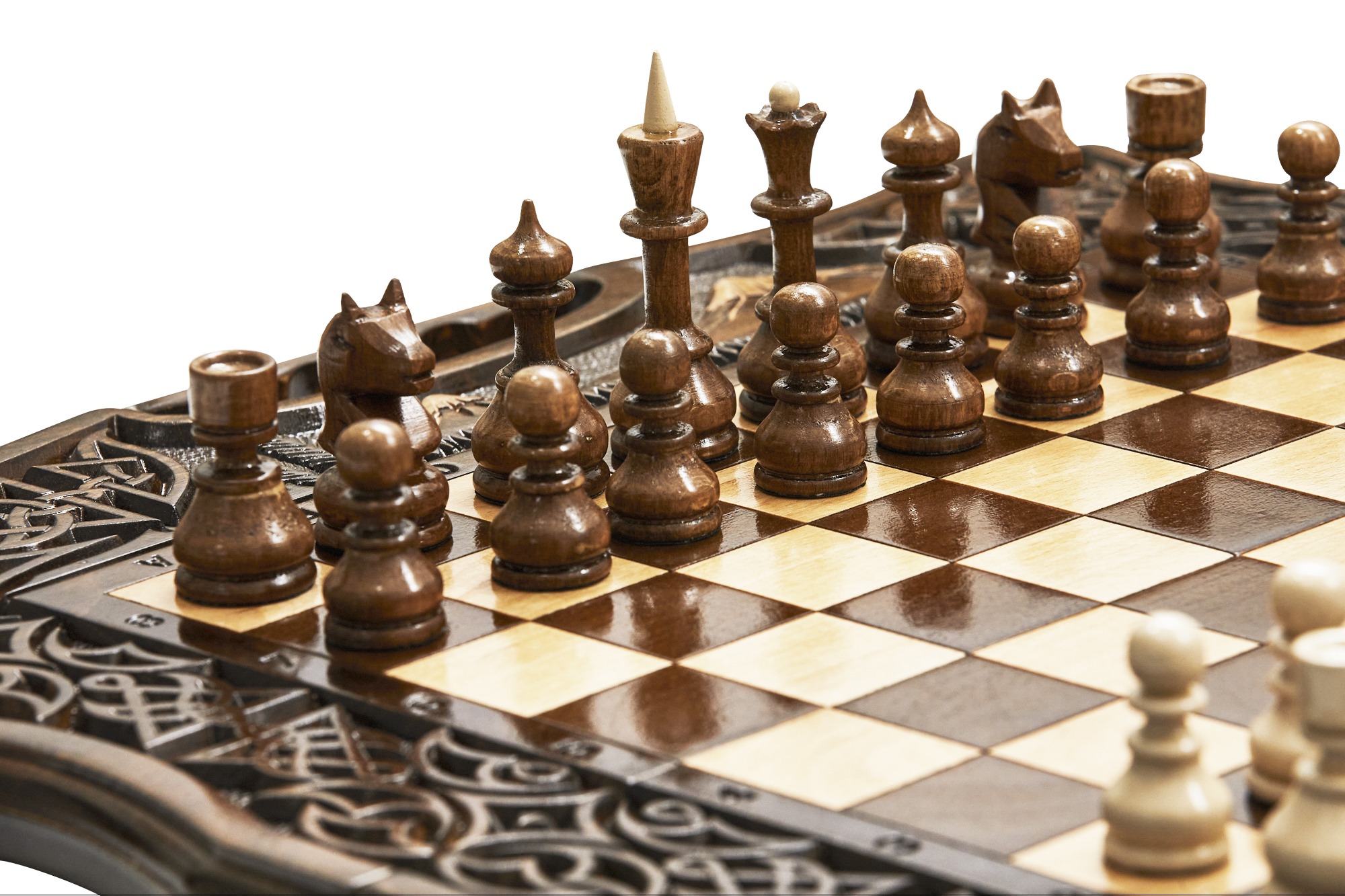 Шахматы + Нарды резные Арарат 2 50 Haleyan kh143-5 2000_1333