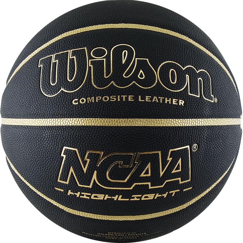Мяч баскетбольный Wilson NCAA Highlight Gold WTB067519XB07 р.7 800_800