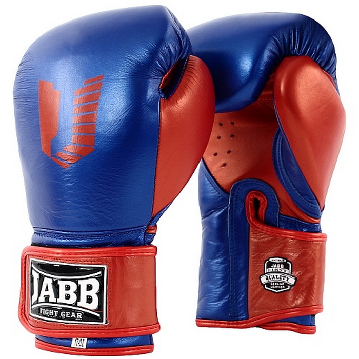 Боксерские перчатки Jabb JE-4069/Eu Fight синий/красный 8oz 700_700