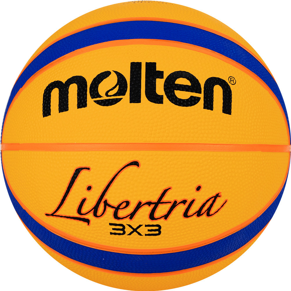 Мяч баскетбольный Molten B33T2000 р. 6, 12пан, резина, бут.камера, нейл.корд, желто-синий 1000_1000