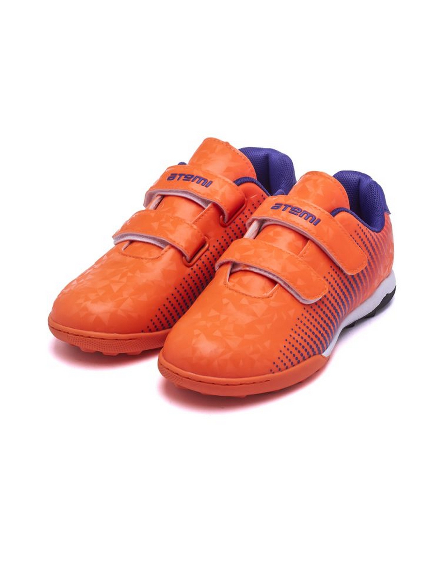 Бутсы футбольные Atemi TURF KIDS SBA-006  оранжевый\фиолетовый 1500_2000