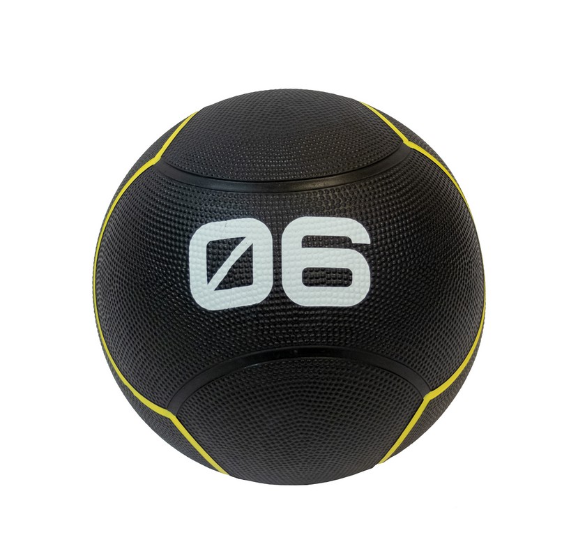 Мяч тренировочный 6 кг Original Fit.Tools FT-UBMB-6 черный 829_800