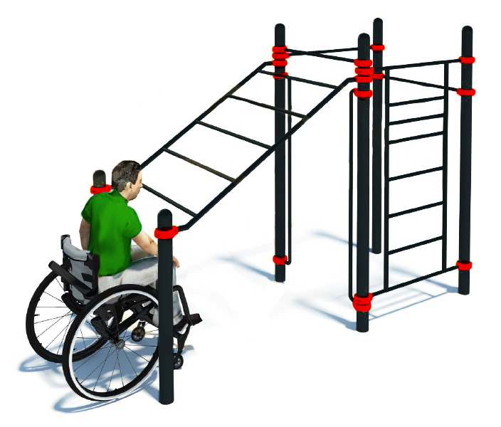 Комплекс для инвалидов-колясочников Mini W-7.02 Hercules 5195 704_600