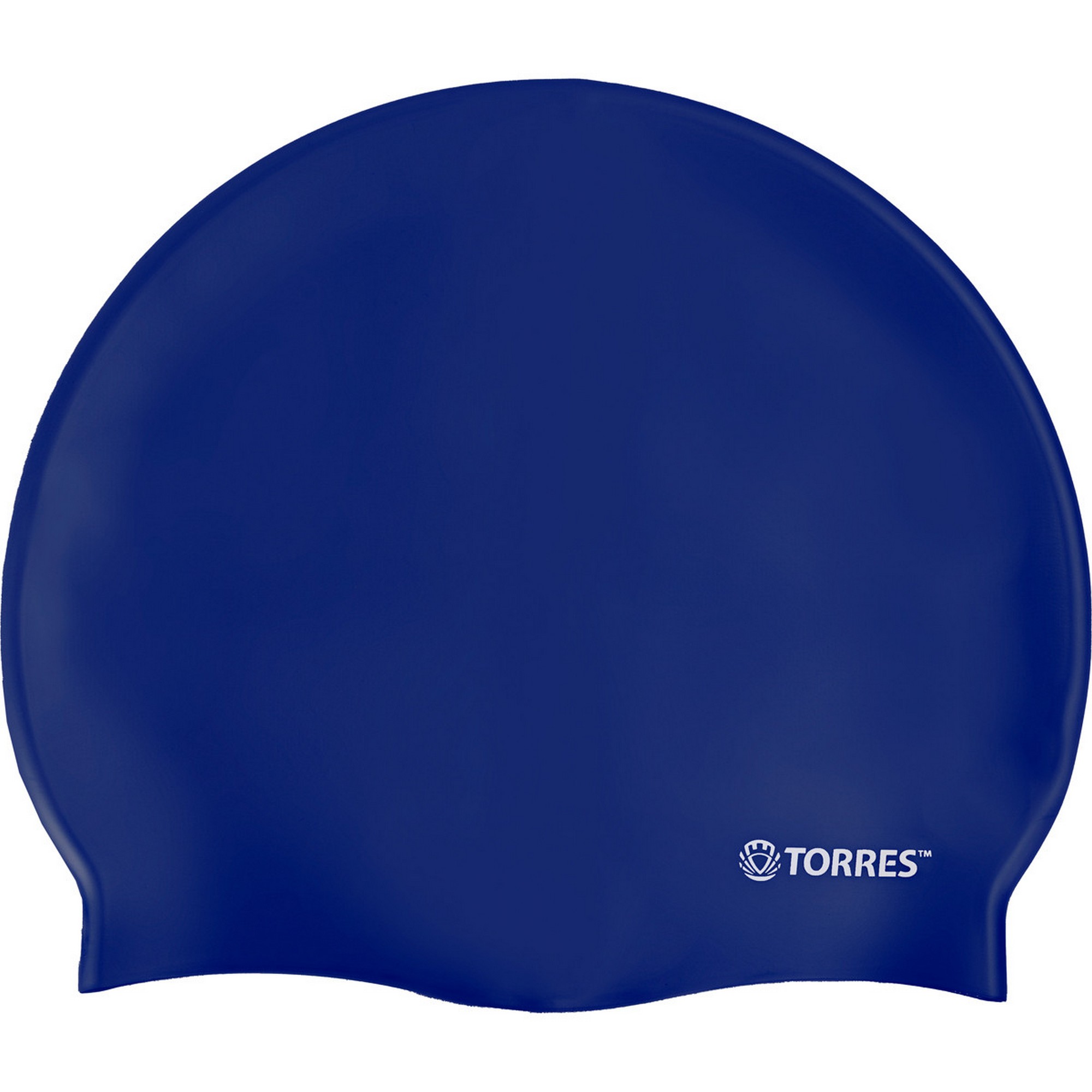 Шапочка для плавания Torres No Wrinkle, силикон SW-12203BL синий 2000_2000