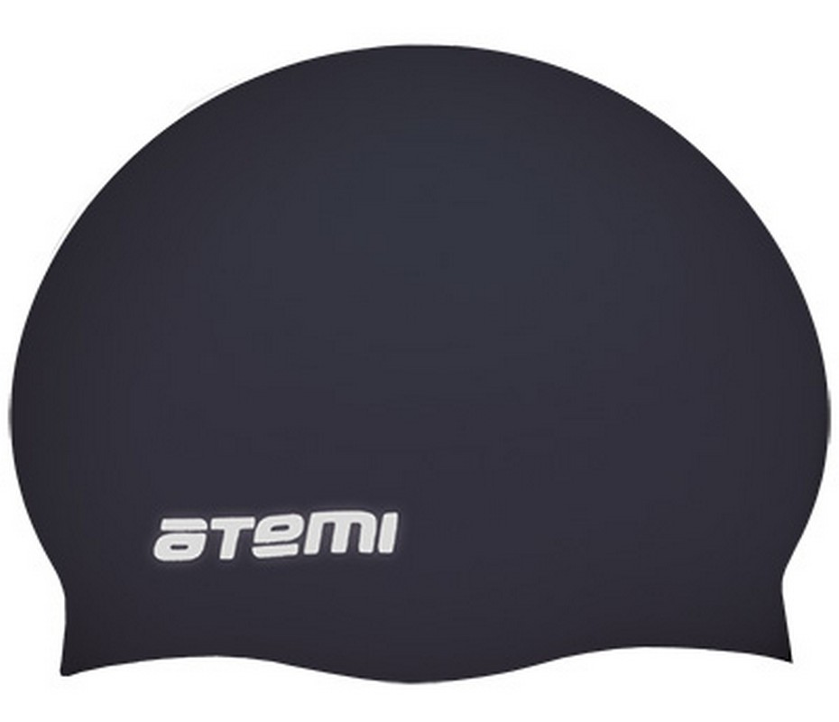 Шапочка для плавания Atemi детская, тонкий силикон, черный TC301 930_800