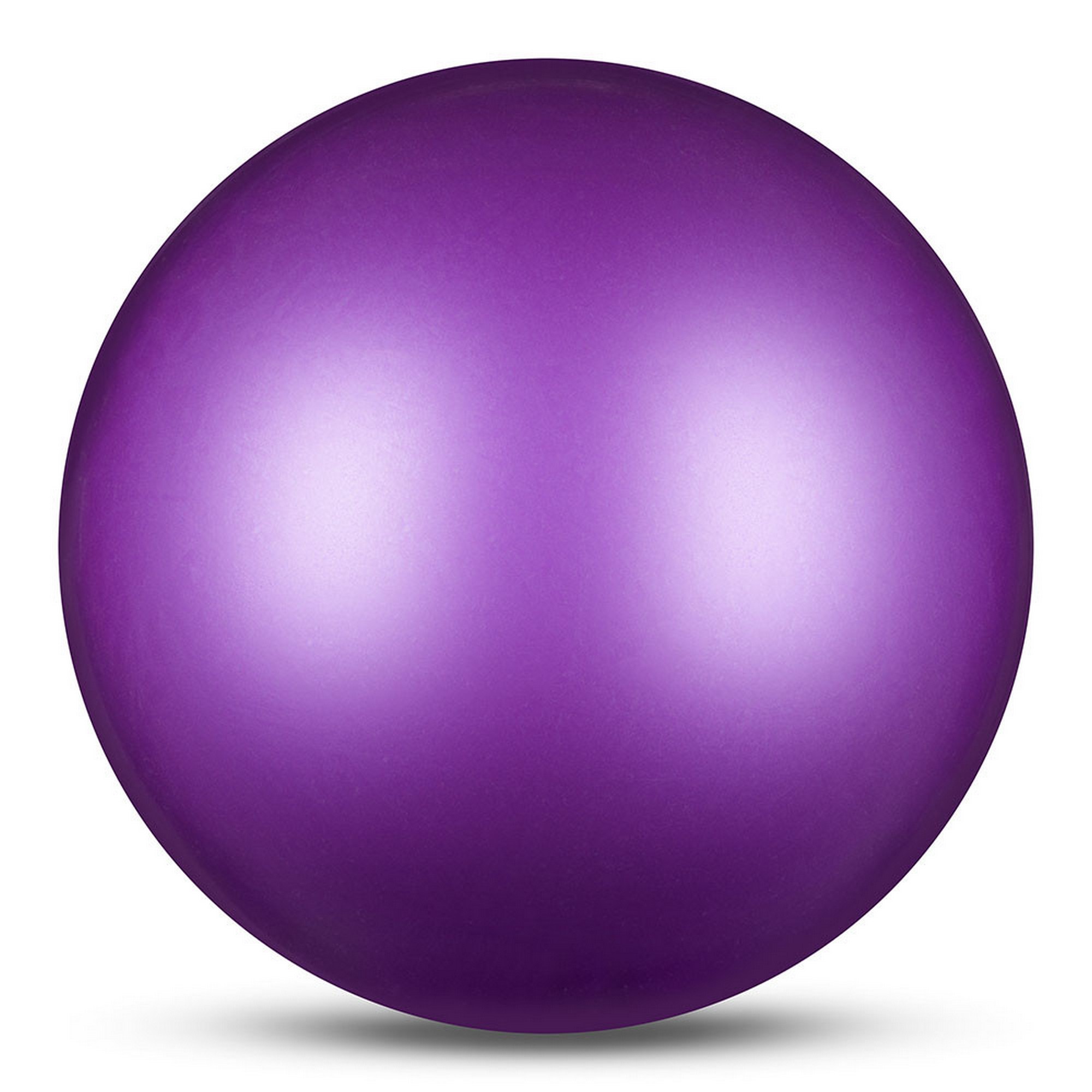 Мяч для художественной гимнастики d19см Indigo ПВХ IN329-VI фиолетовый металлик 2000_2000