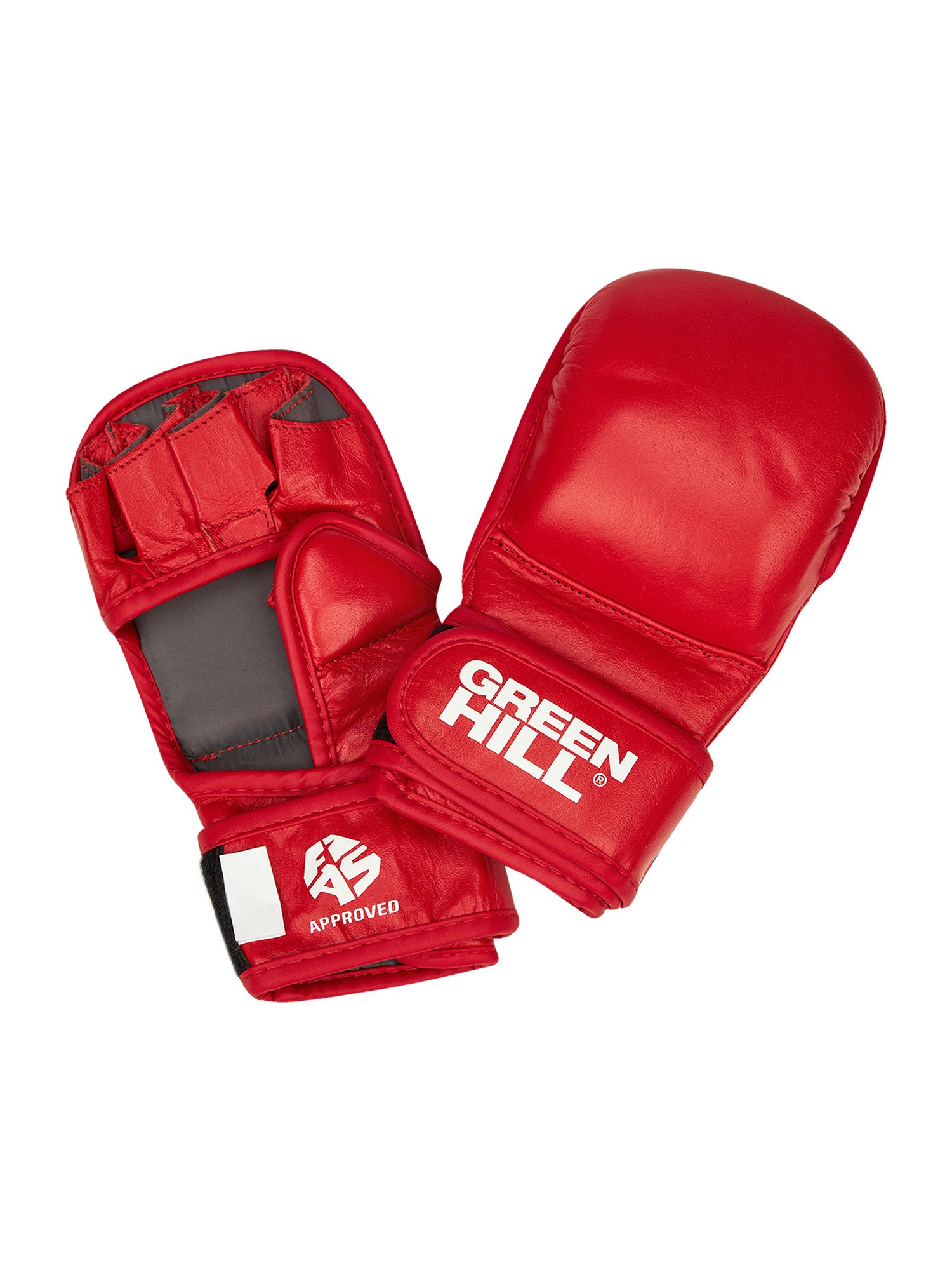 Перчатки для боевого самбо Green Hill FIAS MMA-0117u красный 1500_2000