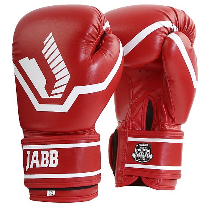 Боксерские перчатки Jabb JE-2015/Basic 25 красный 8oz 700_700