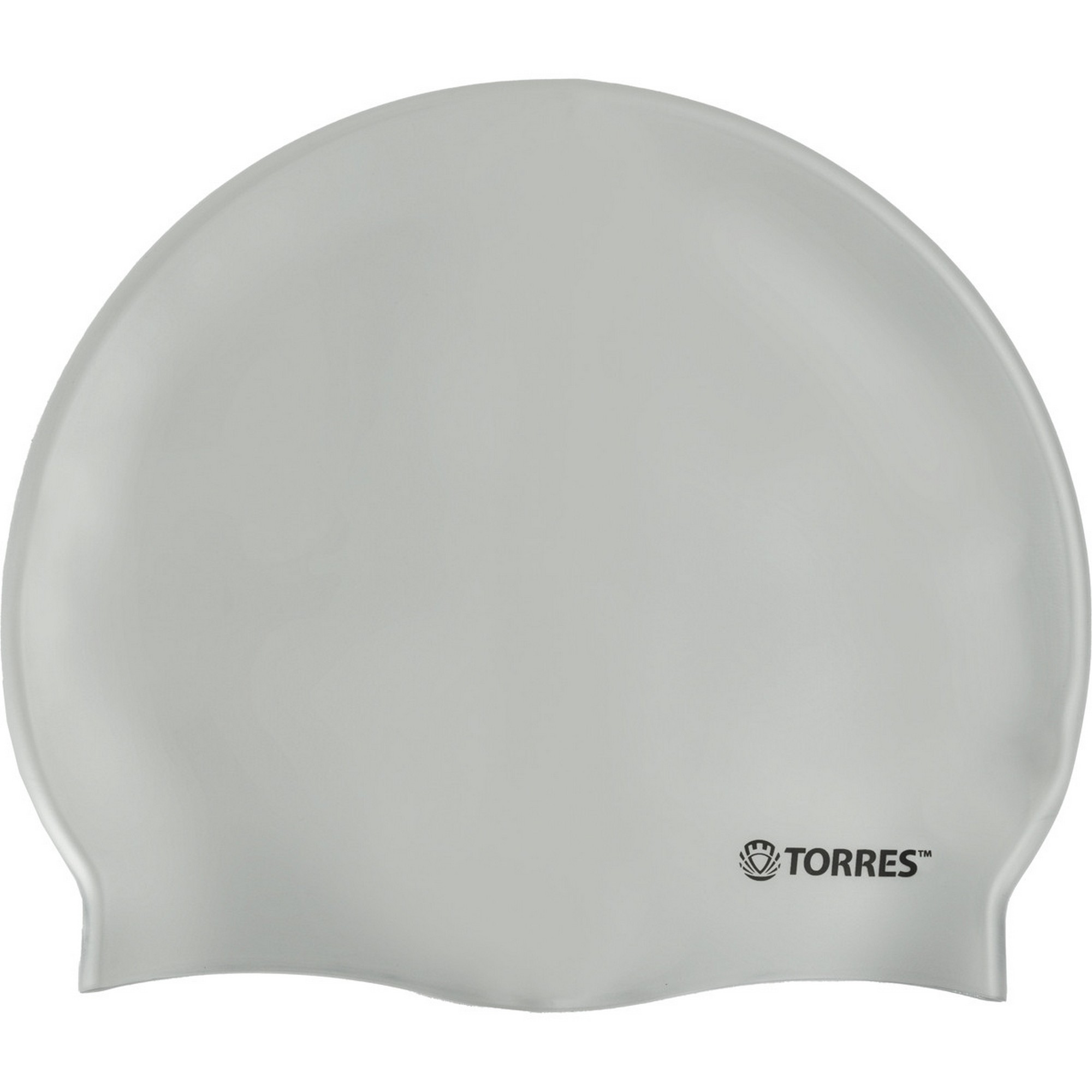 Шапочка для плавания Torres No Wrinkle, силикон SW-12203SV серебристый 2000_2000