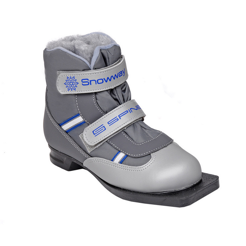 Лыжные ботинки NN75 Spine Kids Velcro/Baby 104 серый 800_800