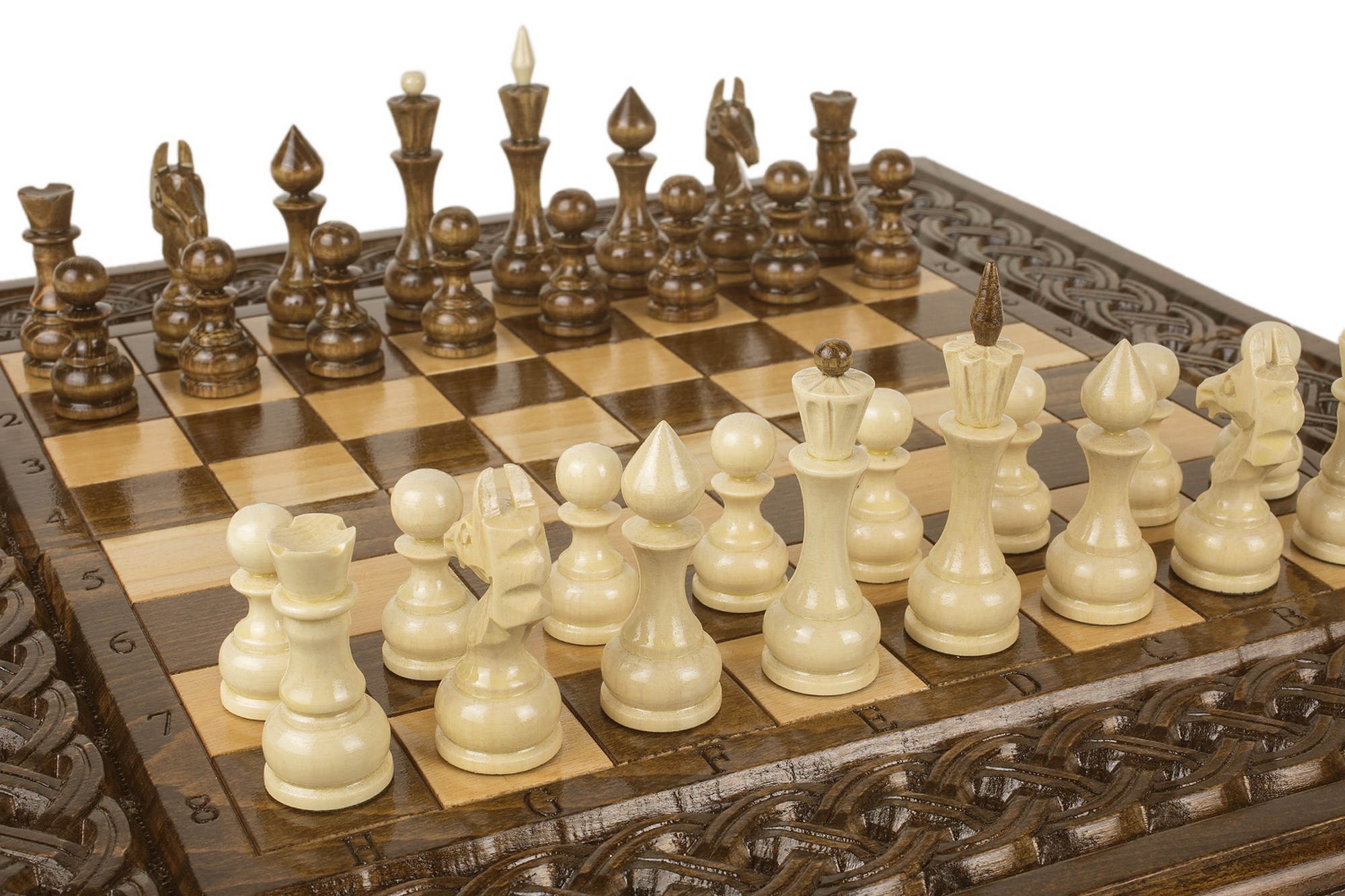 Шахматы + нарды резные"Армянский Орнамент 2" 50 Haleyan kh149-5 2000_1333