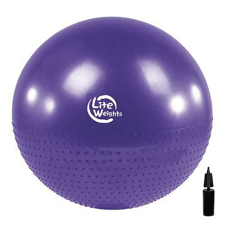 Гимнастический мяч + массажный Lite Weights BB010-30 (75см, с насосом) 800_800