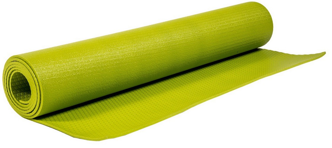 Коврик для йоги и фитнеса Profi-Fit 4 мм, проф плюс (светло-зеленый) 173x61x0,4 1124_500