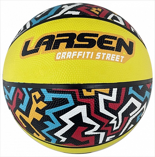 Мяч баскетбольный Larsen RB7 Graffiti Street Multycolor 496_500