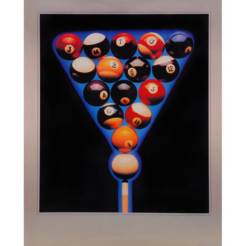 Постер Balls in Blue 07969 вертикальный 76×60см, цветной 800_800