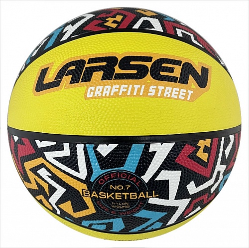 Мяч баскетбольный Larsen RB7 Graffiti Street Multycolor 500_497