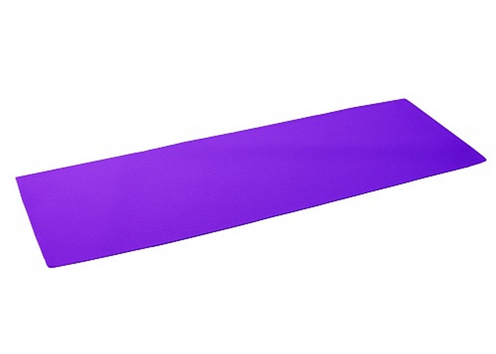 Коврик для фитнеса и йоги Larsen PVC фиолетовый р173х61х0,6см (повыш плотн) 980_700