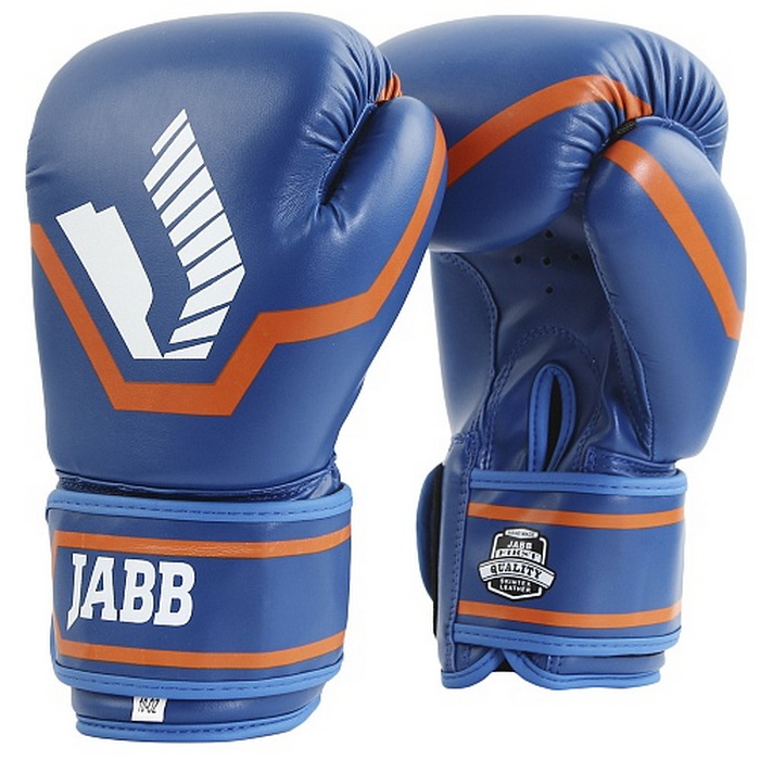 Боксерские перчатки Jabb JE-2015/Basic 25 синий 8oz 700_700
