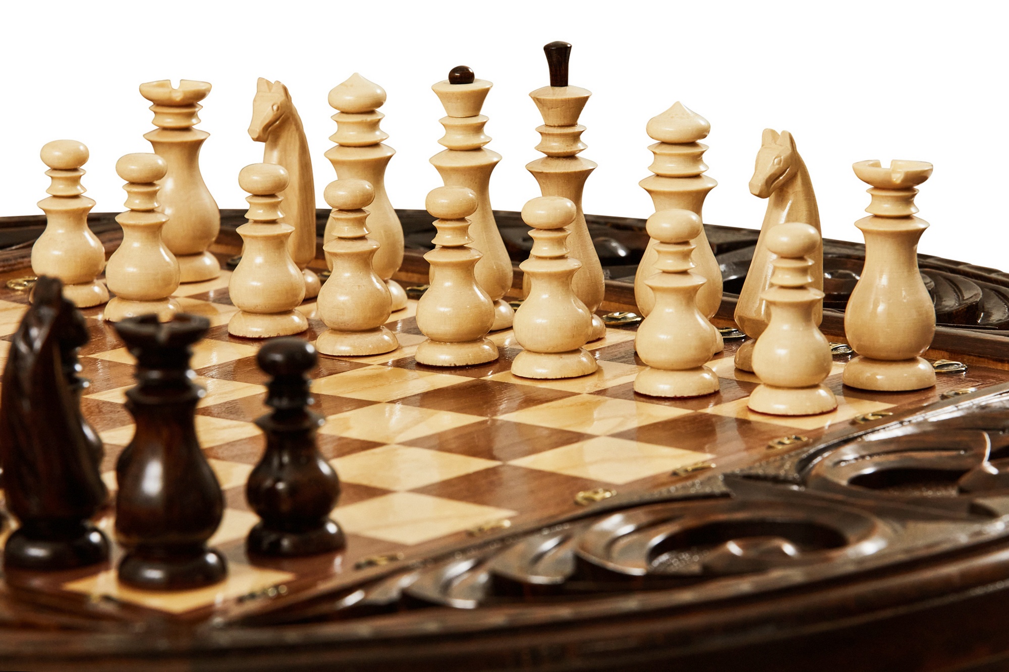 Шахматы резные в ларце "Круг Света" 50 Haleyan kh165-5 2000_1333