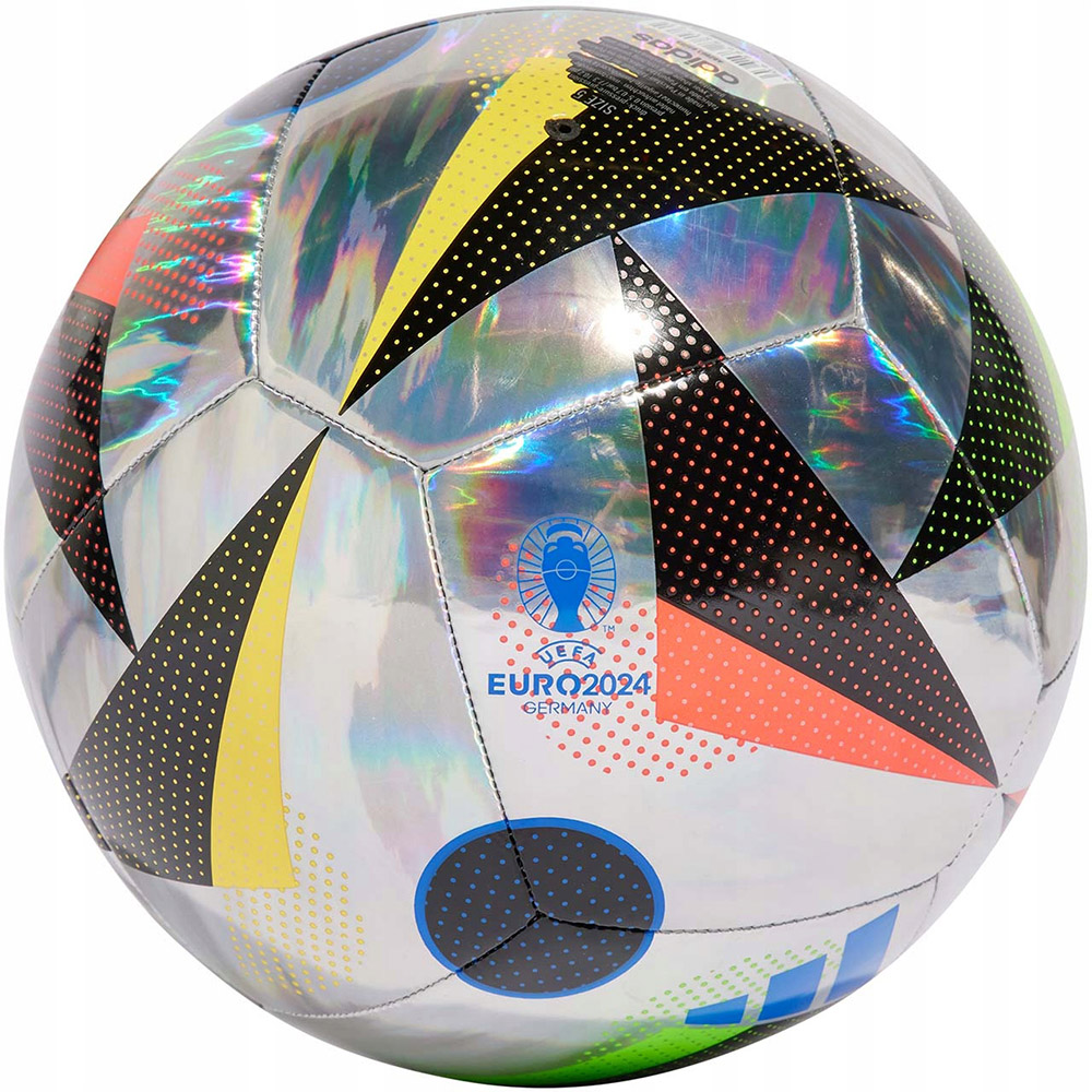 Мяч футбольный Adidas Euro24 Training FOIL IN9368, р.5, 12п, ТПУ, маш.сш, серебристый 1000_1000