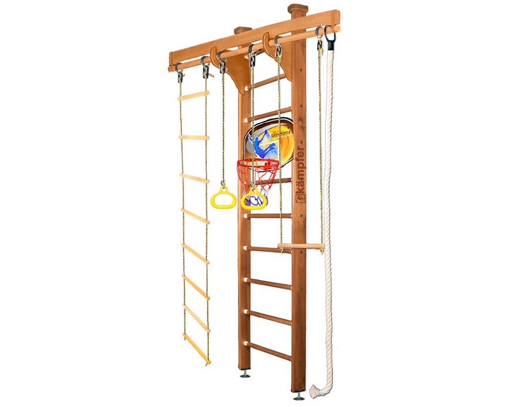 Шведская стенка Kampfer Wooden Ladder Ceiling Basketball Shield 1009_800