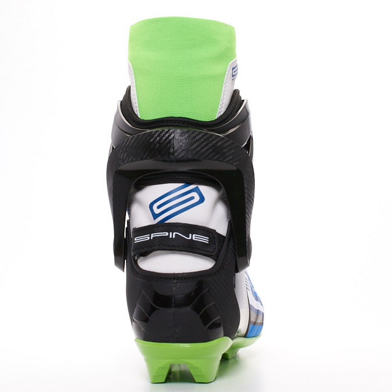 Лыжные ботинки SNS Spine Concept Skate 496 синий/черный/салатовый 800_800