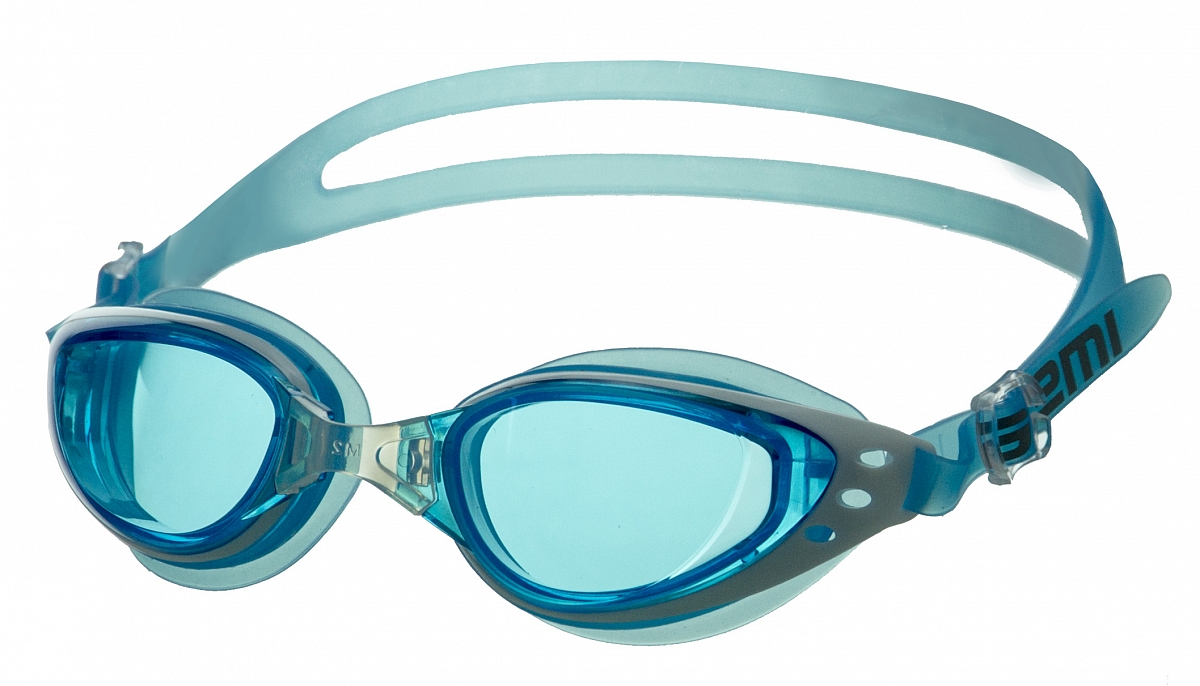 Очки для плавания Atemi B201 голубой, белый 1200_686