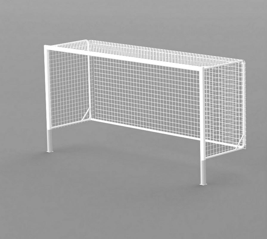 Ворота футбольные 500х200х150 см Glav алюминиевый профиль овальный 100х120 мм, со стаканами 15.107-AL.ОС 896_800